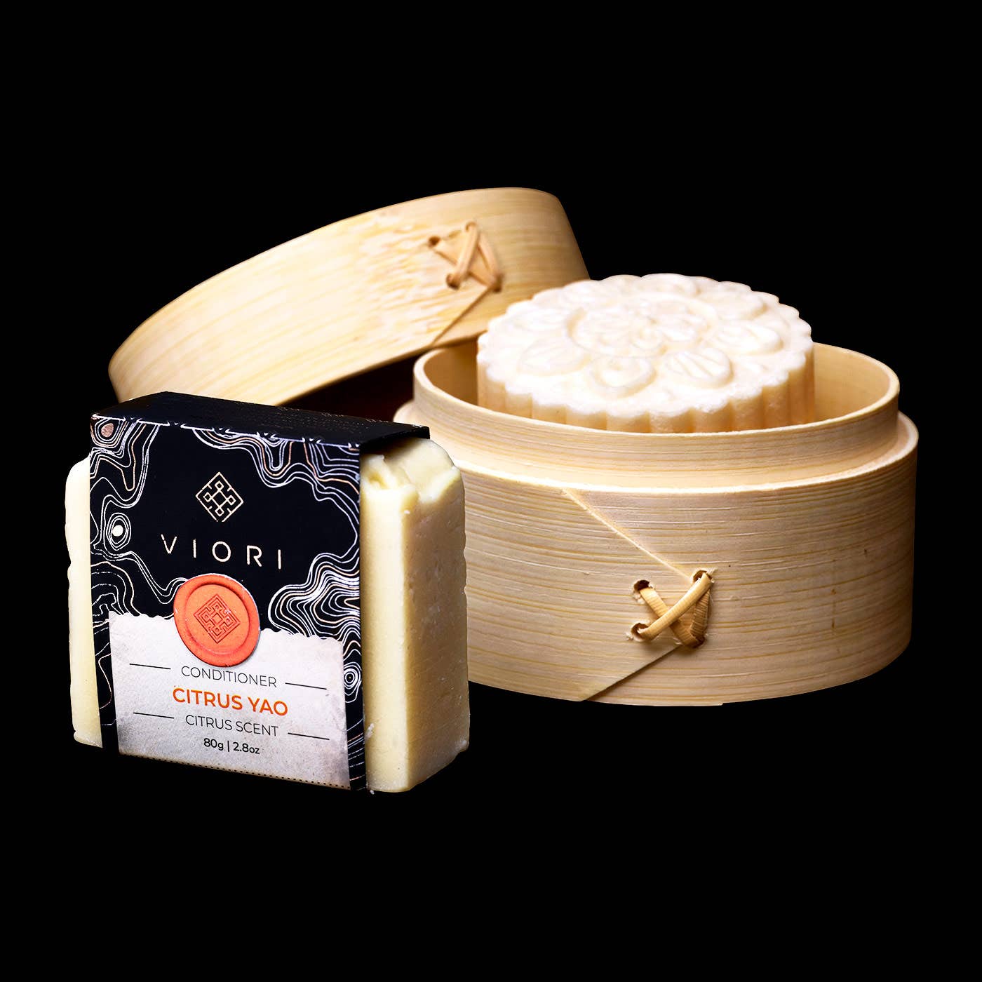 Citrus Yao Shampoo & Conditioner Bar w/ Bamboo Holder: Citrus Yao