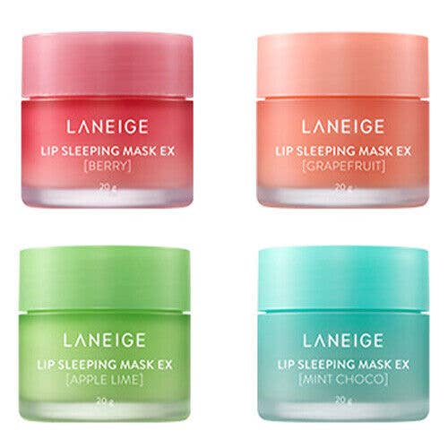 LANEIGE Full Size Lip Sleeping Mask 4 Piece Sampler Pack